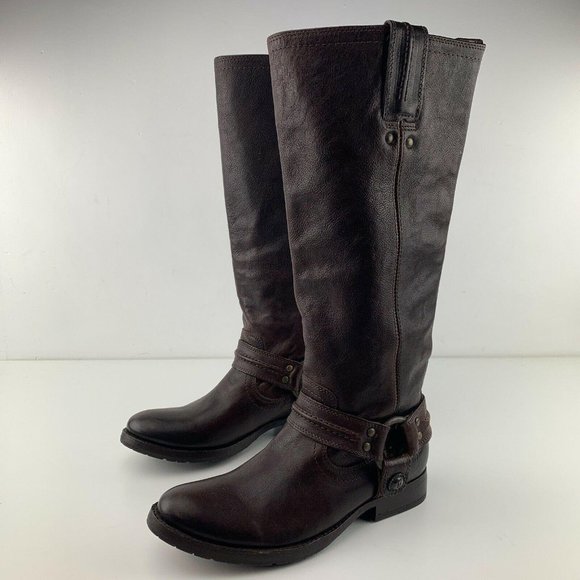 Womens Frye Boots Size 6 Melissa Harness Whiskey P - Picture 4 of 12